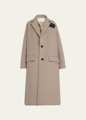 Bonded Oversize A-Line Suiting Coat