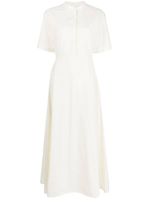 BONDI BORN Chateau short-sleeve maxi dress - White