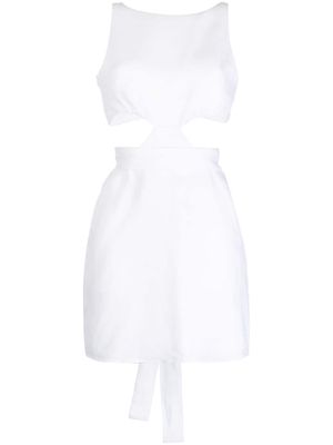 BONDI BORN cut-out detail dress - White