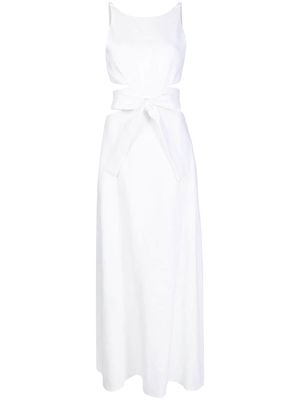 BONDI BORN cut-out detail long dress - White