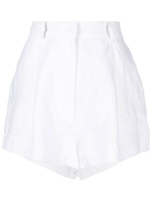 BONDI BORN Komodo organic-linen shorts - White