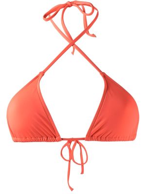 BONDI BORN Malia triangle bikini top - Orange