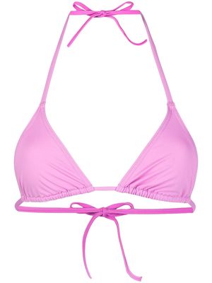 BONDI BORN Micah triangle-cup bikini top - Pink