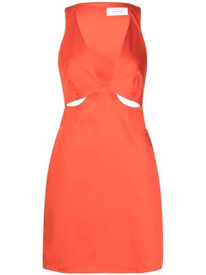 BONDI BORN Ramatuelle cut-out mini dress - Orange