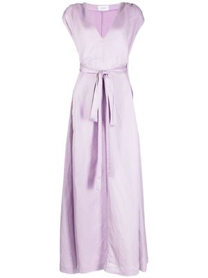 BONDI BORN Saint Moritz V-neck maxi dress - Purple