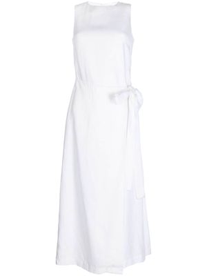 BONDI BORN sleeveless linen dress - White