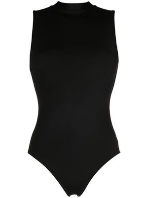 BONDI BORN Tatum mock-neck swimsuit - Black
