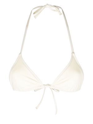 BONDI BORN triangle bikini top - White