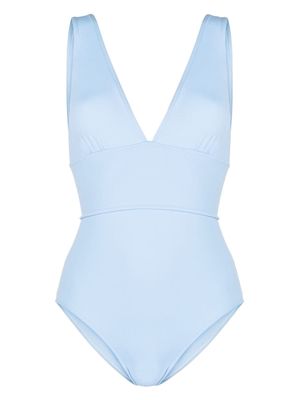 BONDI BORN Victoria V-neck bodysuit - Blue
