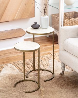 Bone Veneer Nesting Tables