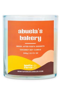Bonita Fierce Abuela's Bakery Candle in White