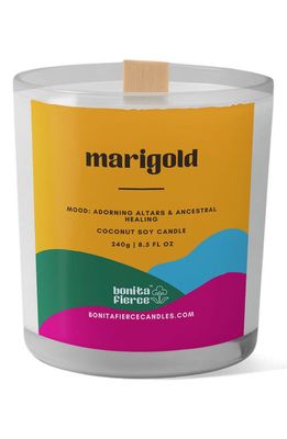 Bonita Fierce Marigold Candle in White/Yellow Multi 