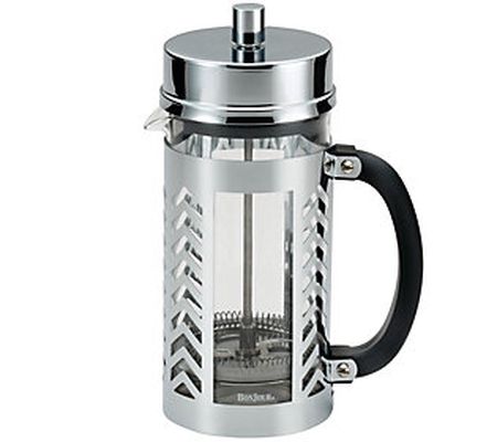 BonJour Coffee 8-Cup Glass and Stainless Steel French Press