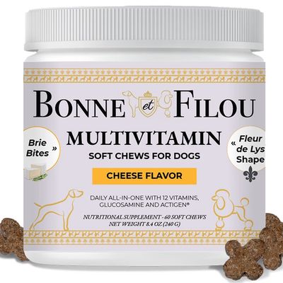Bonne et Filou 12-in1 Multivitamin Cheese Soft Chews 60