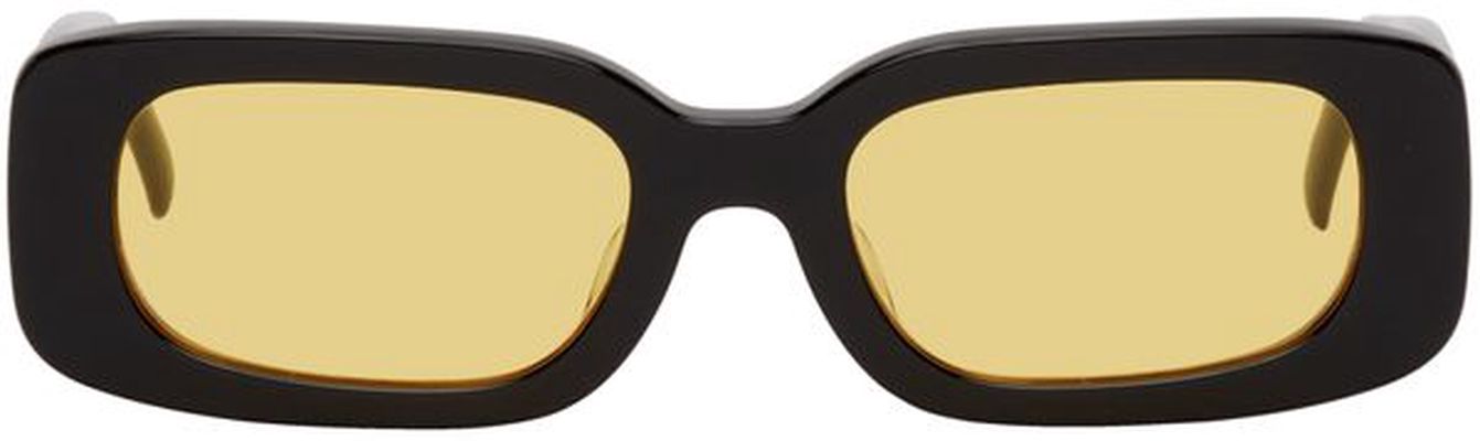 BONNIE CLYDE Black & Yellow Show & Tell Sunglasses