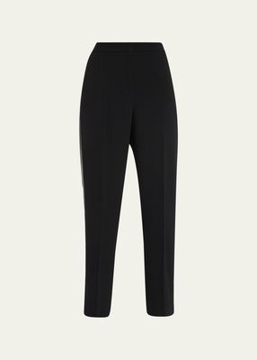 Bonnie High-Rise Sequin-Embellished Pants