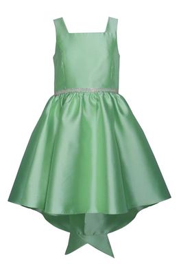 Bonnie Jean Kids' Drape Bow Party Dress in Green
