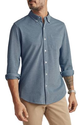 Bonobos Oxford Cotton Knit Button-Down Shirt in Solid Oxford