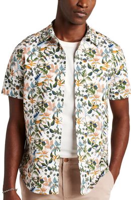 Bonobos Riviera Botanical Short Sleeve Button-Up Shirt in Toucan Paradise 