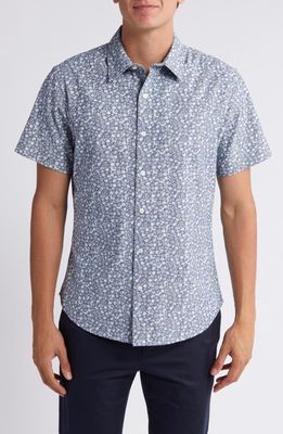 Bonobos Riviera Floral Short Sleeve Chambray Button-Up Shirt in Weekend Floral