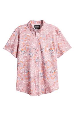 Bonobos Riviera Floral Short Sleeve Pima Cotton Jersey Button-Down Shirt in Baker Floral C34