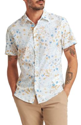 Bonobos Riviera Slim Fit Floral Stretch Short Sleeve Button-Up Shirt in Baker Floral C32