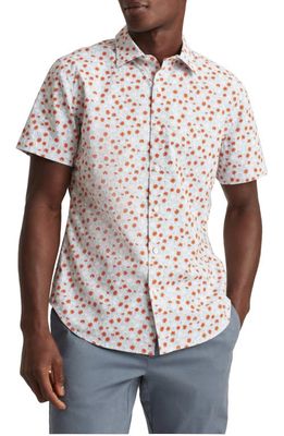 Bonobos Riviera Slim Fit Stretch Print Short Sleeve Button-Up Shirt in Rye Floral