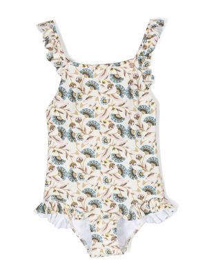 Bonpoint Acapulco floral-print swimsuit - Yellow