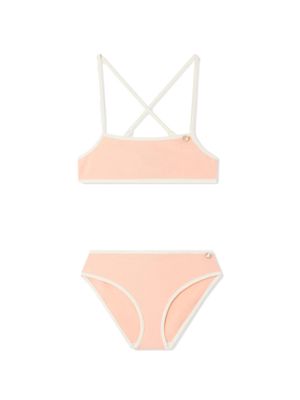 Bonpoint Admirativ contrasting-trim bikini - Pink