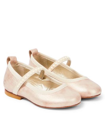 Bonpoint Aisha leather Mary Jane ballet flats