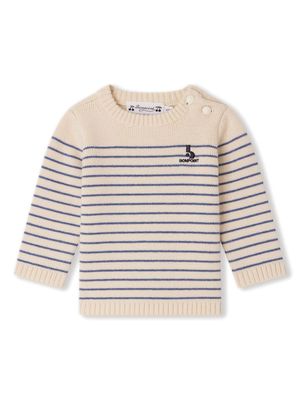 Bonpoint Aleksi wool blend jumper - Neutrals