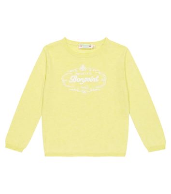 Bonpoint Alpin logo cotton-blend sweater