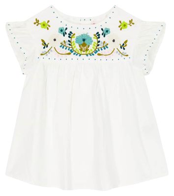 Bonpoint Althea embroidered cotton top