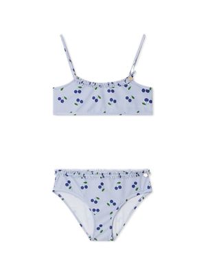 Bonpoint Amari fruit-print bikini - Blue