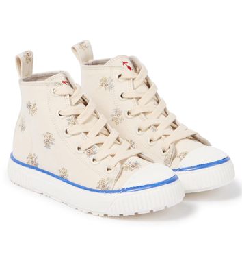 Bonpoint Angelica canvas high-top sneakers