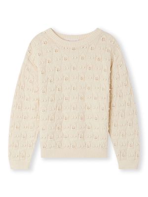 Bonpoint Anumati cotton jumper - Neutrals