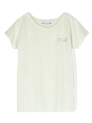 Bonpoint Asmae crewneck cotton T-shirt - Green