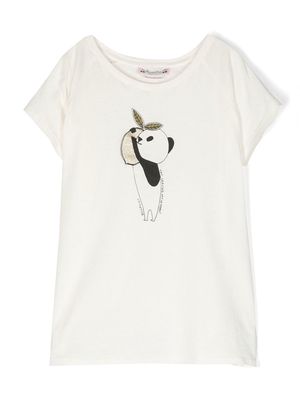 Bonpoint Asmae graphic-pint T-shirt - Neutrals