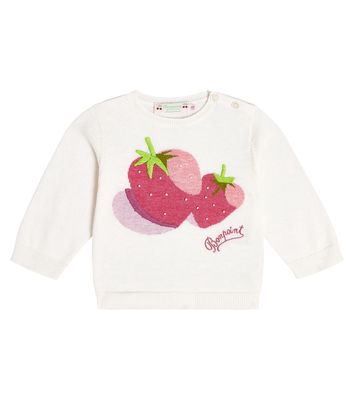 Bonpoint Baby Almire intarsia-knit cotton sweater