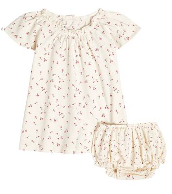 Bonpoint Baby Amissa printed cotton top and bloomers set
