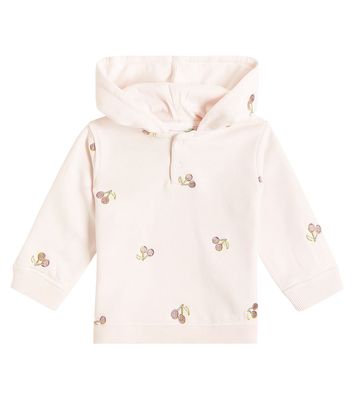 Bonpoint Baby Cody embroidered cotton fleece hoodie