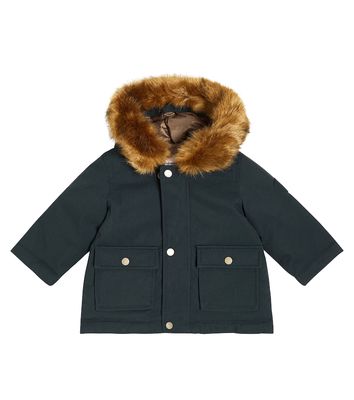 Bonpoint Baby Dalexio faux fur-trimmed down coat