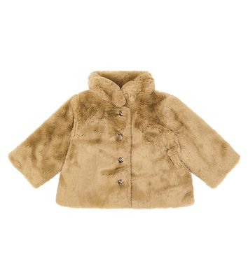 Bonpoint Baby Douceur faux fur jacket