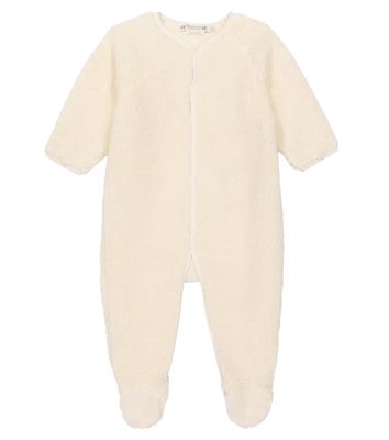 Bonpoint Baby faux fur cotton-blend onesie