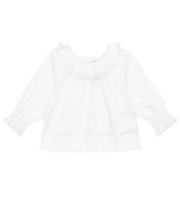 Bonpoint Baby Myrtille lace cotton blouse