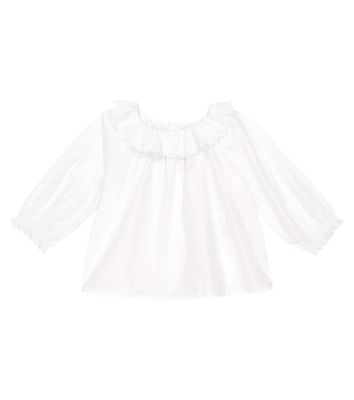 Bonpoint Baby ruffle-trimmed cotton top