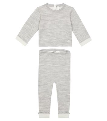 Bonpoint Baby Thai wool knit top and pants set