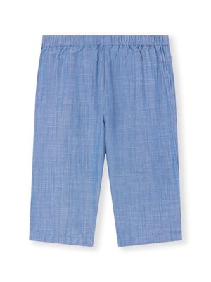 Bonpoint Bandy straight-leg cotton trousers - Blue