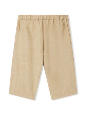 Bonpoint Bandy straight-leg cotton trousers - Neutrals