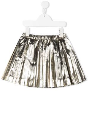 Bonpoint Beryl metallic pleated skirt - Gold